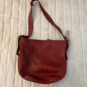 Coach Red Leather Shoulder Bag